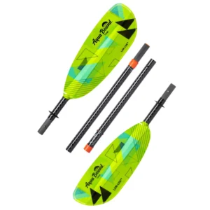 aqua bound tango fiberglass straight shaft posi lok 4 piece kayak paddle
