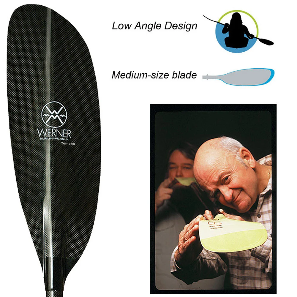 werner camano carbon bent shaft kayak paddle werner camano carbon bent shaft kayak paddle