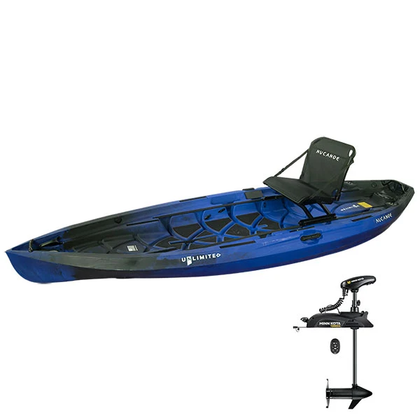 nucanoe unlimited + minnkota terrova fishing kayak nucanoe unlimited + minnkota terrova fishing kayak
