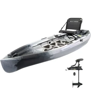 nucanoe unlimited + minnkota terrova fishing kayak