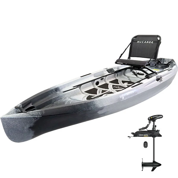 nucanoe unlimited + minnkota terrova fishing kayak nucanoe unlimited + minnkota terrova fishing kayak
