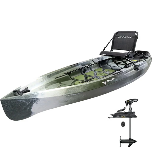 nucanoe unlimited + minnkota terrova fishing kayak nucanoe unlimited + minnkota terrova fishing kayak